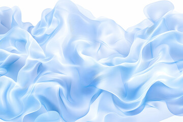 Obraz premium Abstract silky blue fabric flowing, soft waves background use for designs & wallpapers