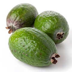 Avocado on white background