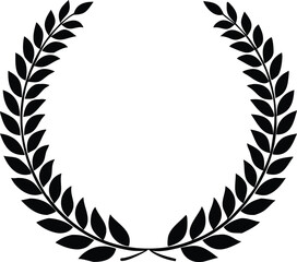 Obraz premium Laurel wreath icon on white background. Vector