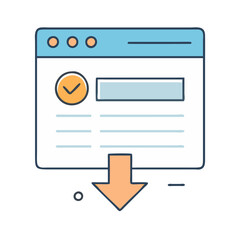 dropdown menu icon, dropdown menu vector illustration-simple illustration of dropdown menu, perfect for dropdown menu logos and icons