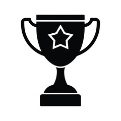 gold trophy cup isolated on black