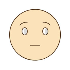neutral face icon, neutral face vector illustration-simple illustration of neutral face, perfect for neutral face logos and icons