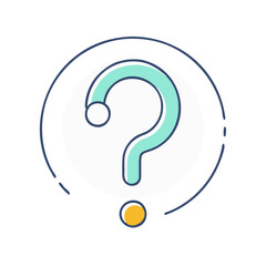 question mark icon, question mark vector illustration-simple illustration of question mark, perfect for question mark logos and icons