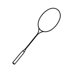spoon on white background