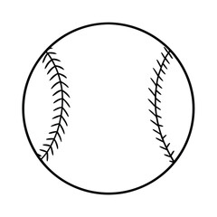 baseball ball isolated on white