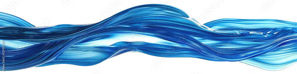 Poster abstract fluid art background in shades of blue. perfect for designs needing motion and depth..