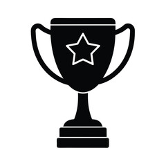 trophy cup isolated on white