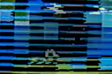 Glitch camera effect. Retro VHS background. Old video template. No signal. Static TV noise, bad TV...