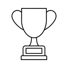 gold cup isolated on white background