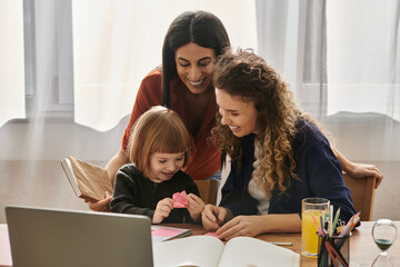 Creating memories together in a modern apartment space filled with love