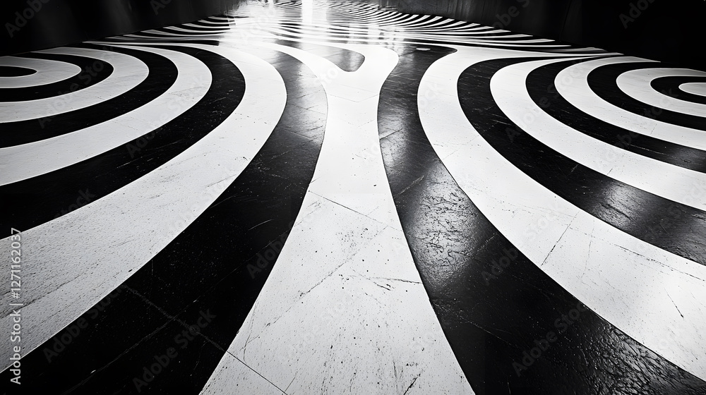 Poster monochrome artistic shot of black and white patterns indoor location abstract art minimalistic envir