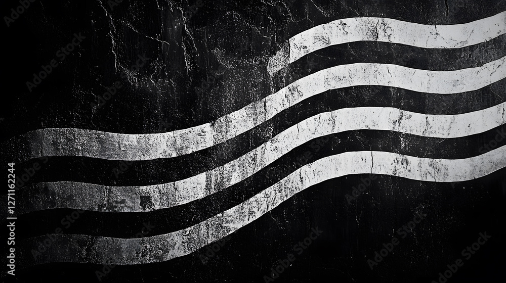 Poster artistic monochrome wave patterns urban setting abstract photography black and white close-up view v