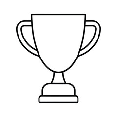 gold trophy cup isolated
