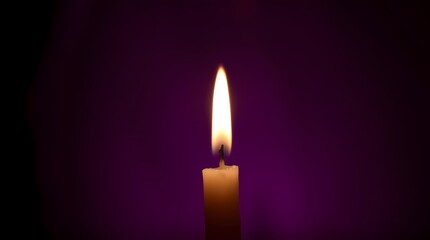 Single Candle in the Dark	