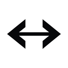 black and white arrow