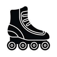 roller skates on white background