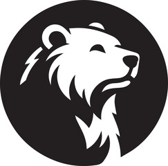 sketch of a tribal bear tattoo. bear logo. vector drawing