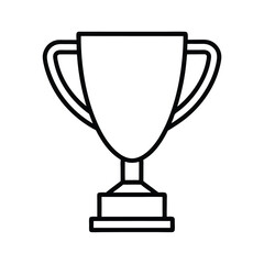 gold cup isolated on white