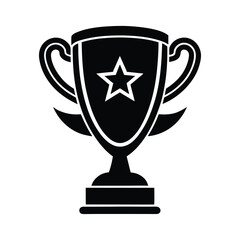 gold cup isolated on white background