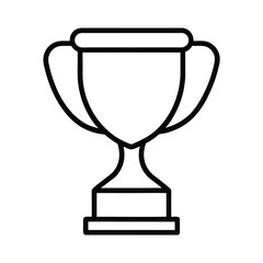 gold cup isolated on white background