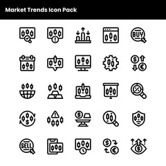 Market Trends Icon Pack