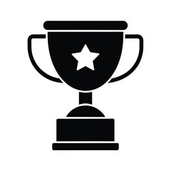 gold cup isolated on white background