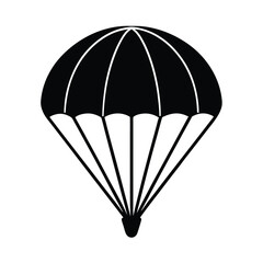 parachute on a black background