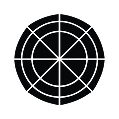 dart board with a target