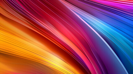 Obraz premium Colorful abstract waves in vibrant hues create a dynamic visual flow.