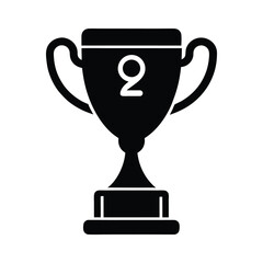 gold cup isolated on white background