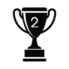 gold cup isolated on white background