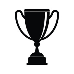 gold cup isolated on white