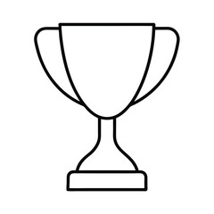 gold cup isolated on white background