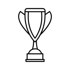 gold cup isolated on white