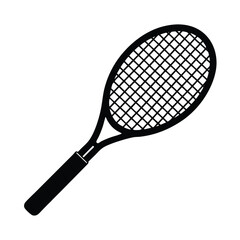 tennis racket and ball isolated