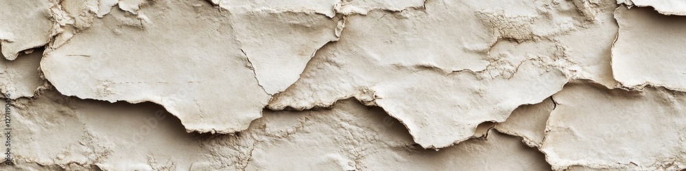 Aufkleber a close-up shot of peeling paint on a wall, suitable for use in property or architecture-related con