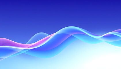 Naklejka premium Abstract waves in blue and purple creating a cool wallpaper aesthetic