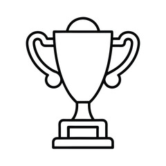 gold cup isolated on white background