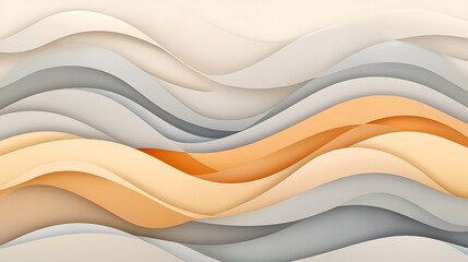 Obraz premium Abstract Wave Pattern in Soft Neutral Hues