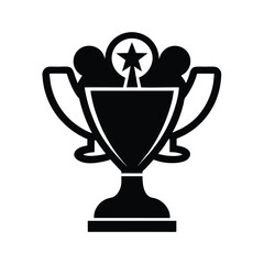 gold cup isolated on white