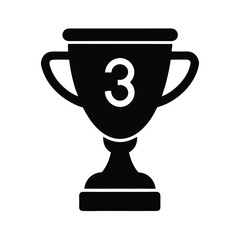 gold cup isolated on white background