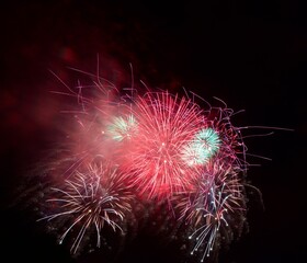 fireworks in the nigh sky