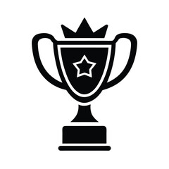 gold cup isolated on white background
