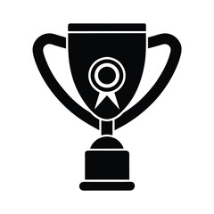 gold cup isolated on white background