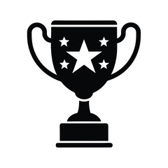 trophy cup isolated on white background