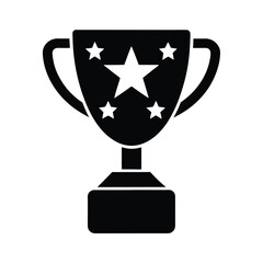 gold trophy cup isolated on black