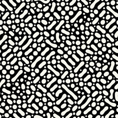 Vector seamless pattern. Modern stylish texture with smooth natural quadrilateral smooth elements. Repeating abstract tileable background. Organic quadrangle shapes. Trendy abstract surface design.