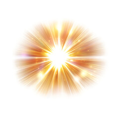 Vector transparent sunlight special lens flare ligh white and transparent background