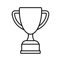 gold cup isolated on white background