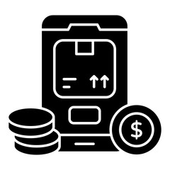 Perfect design icon of mobile parcel